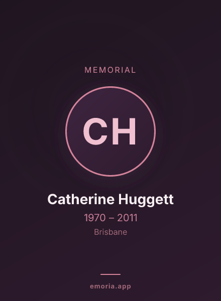 Memorial portrait of Catherine Huggett