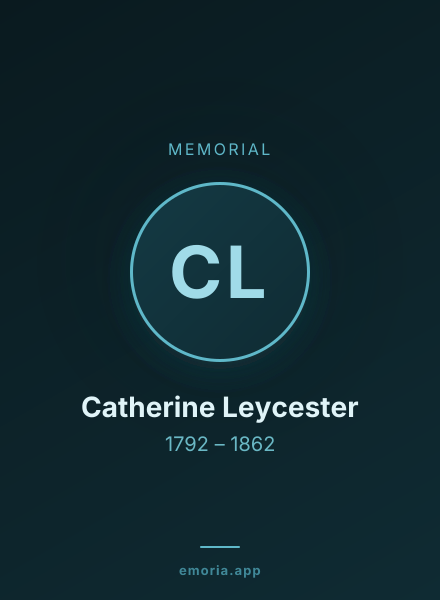Memorial portrait of Catherine Leycester