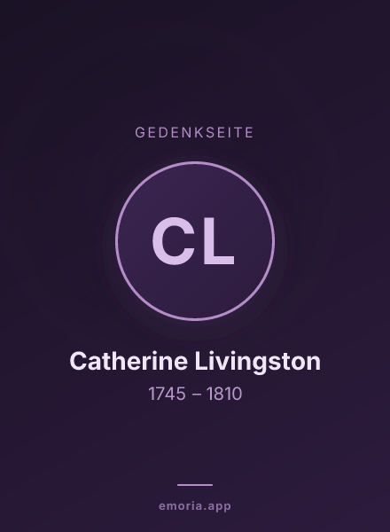 Gedenkportrait von Catherine Livingston