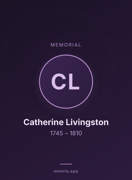 Memorial portrait of Catherine Livingston