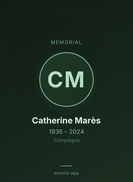 Memorial portrait of Catherine Marès
