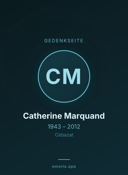 Gedenkportrait von Catherine Marquand