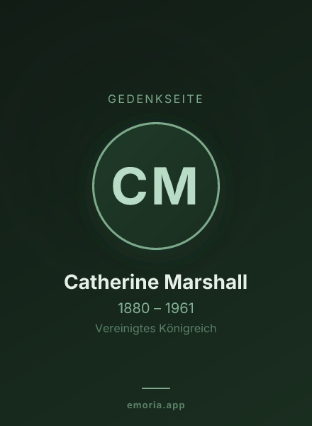 Gedenkportrait von Catherine Marshall