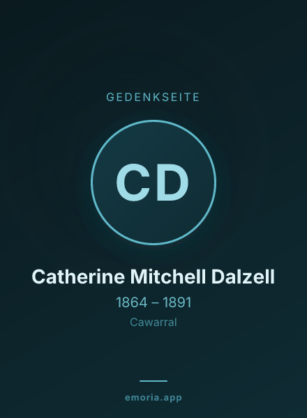 Gedenkportrait von Catherine Mitchell Dalzell