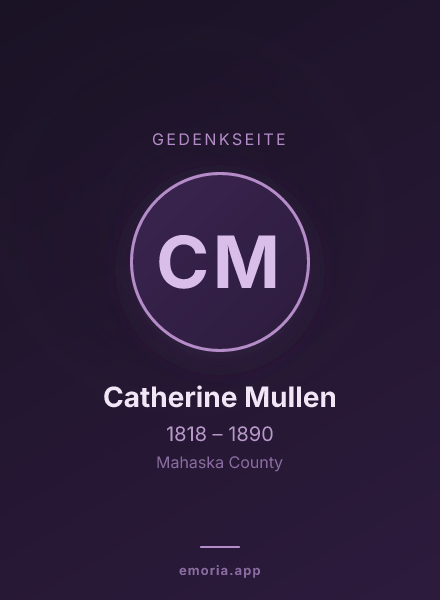 Gedenkportrait von Catherine Mullen