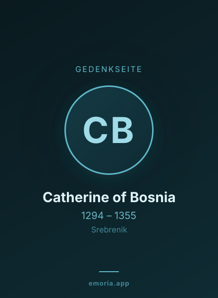Gedenkportrait von Catherine of Bosnia
