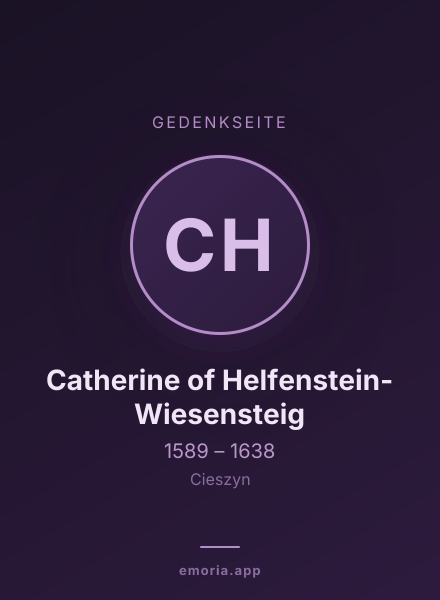 Gedenkportrait von Catherine of Helfenstein-Wiesensteig