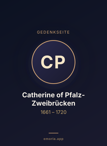 Gedenkportrait von Catherine of Pfalz-Zweibrücken