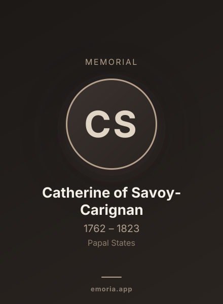 Memorial portrait of Catherine of Savoy-Carignan