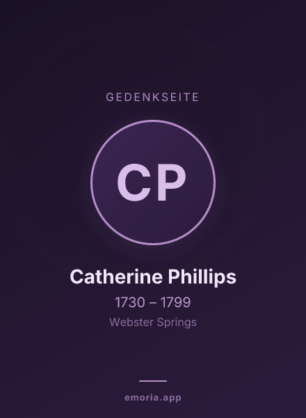 Gedenkportrait von Catherine Phillips