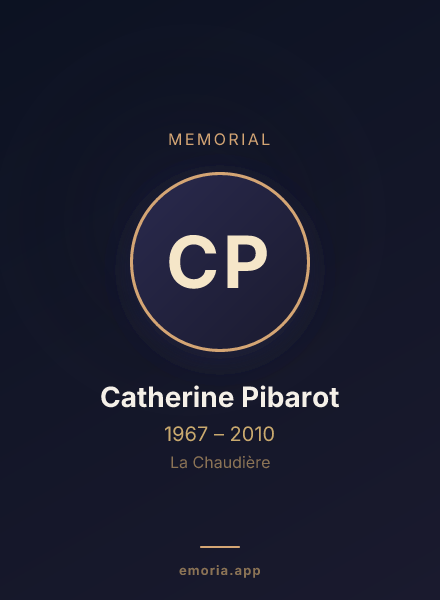 Memorial portrait of Catherine Pibarot