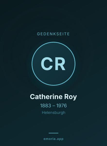 Gedenkportrait von Catherine Roy