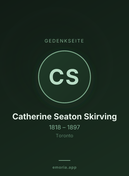 Gedenkportrait von Catherine Seaton Skirving
