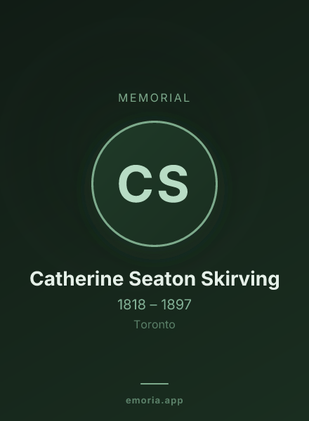 Memorial portrait of Catherine Seaton Skirving