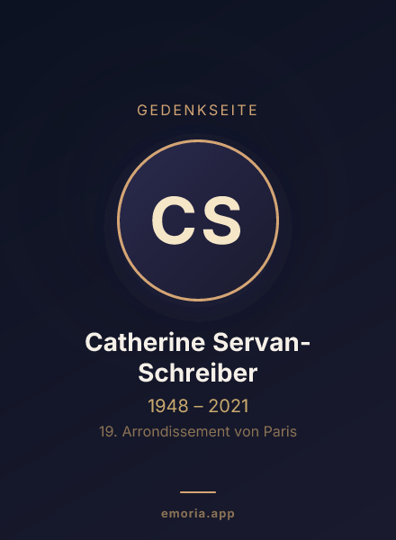 Gedenkportrait von Catherine Servan-Schreiber