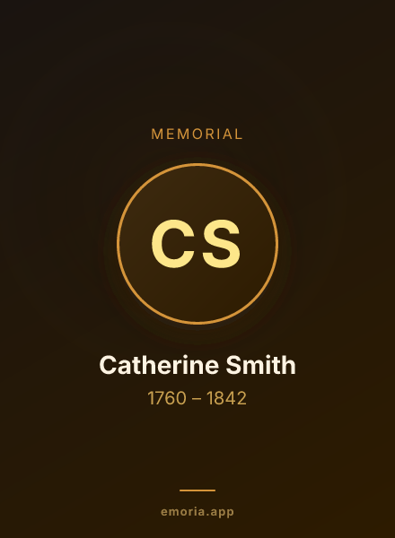 Memorial portrait of Catherine Smith