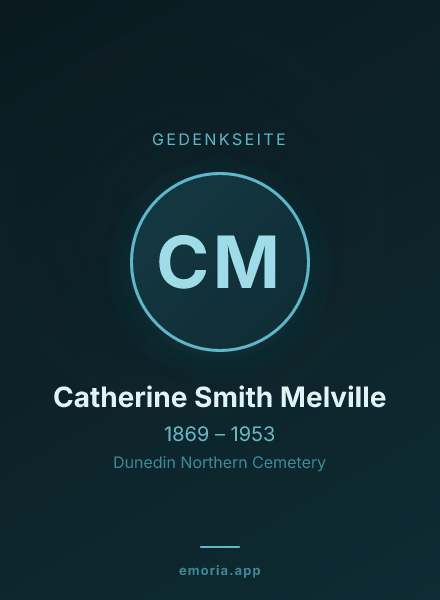 Gedenkportrait von Catherine Smith Melville