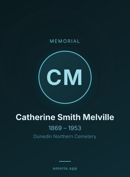 Memorial portrait of Catherine Smith Melville