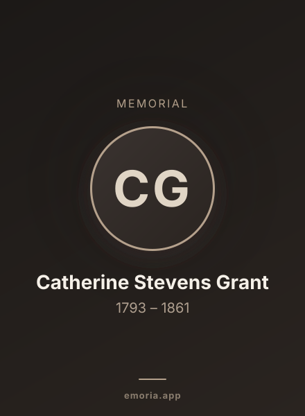 Memorial portrait of Catherine Stevens Grant