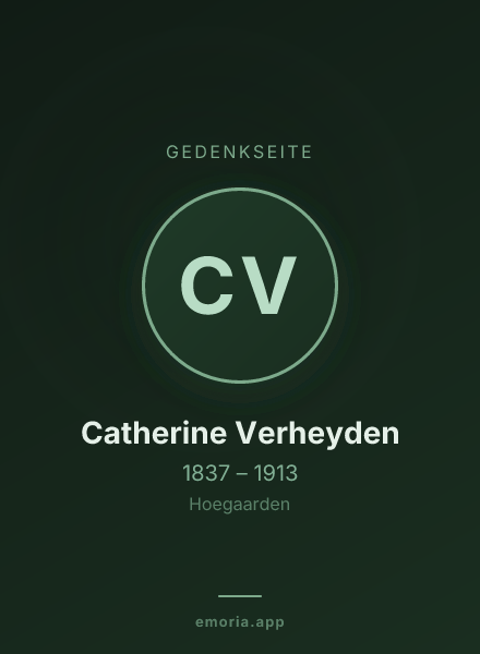 Gedenkportrait von Catherine Verheyden