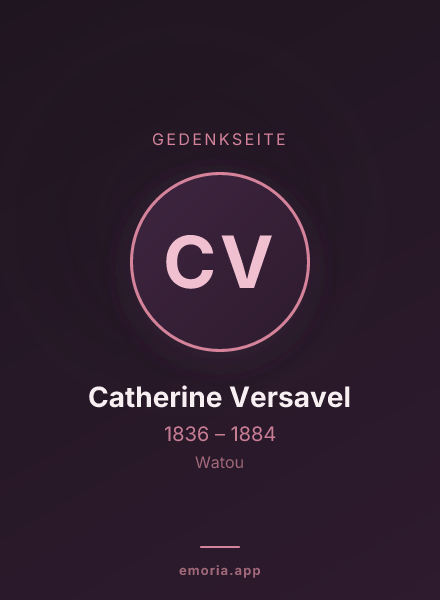 Gedenkportrait von Catherine Versavel