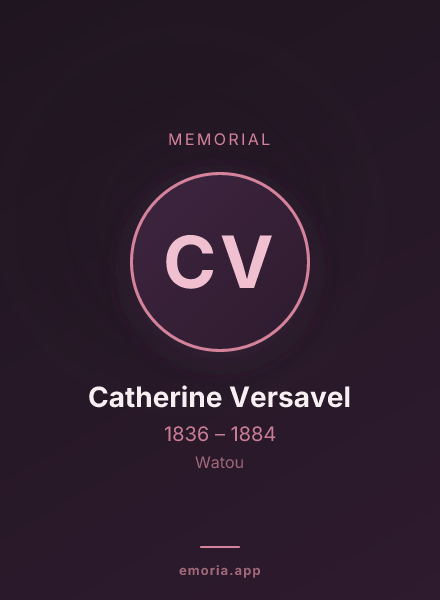 Memorial portrait of Catherine Versavel