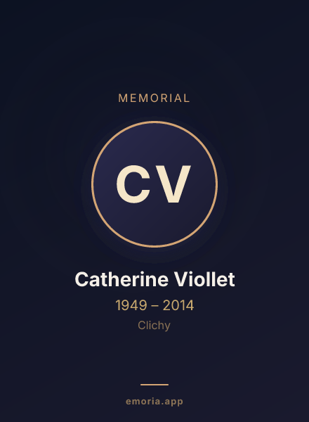 Memorial portrait of Catherine Viollet