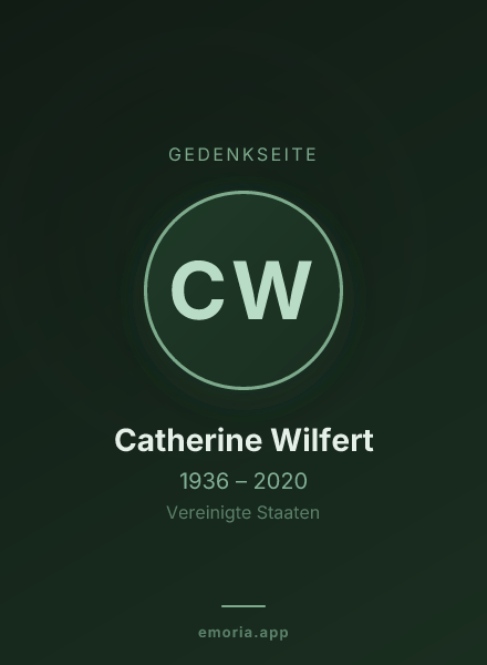 Gedenkportrait von Catherine Wilfert