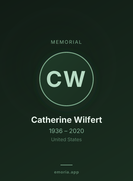 Memorial portrait of Catherine Wilfert