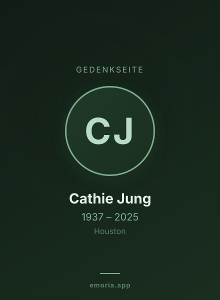 Gedenkportrait von Cathie Jung