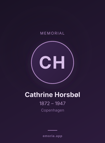 Memorial portrait of Cathrine Horsbøl