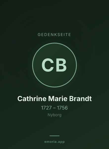 Gedenkportrait von Cathrine Marie Brandt