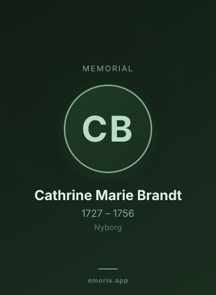 Memorial portrait of Cathrine Marie Brandt