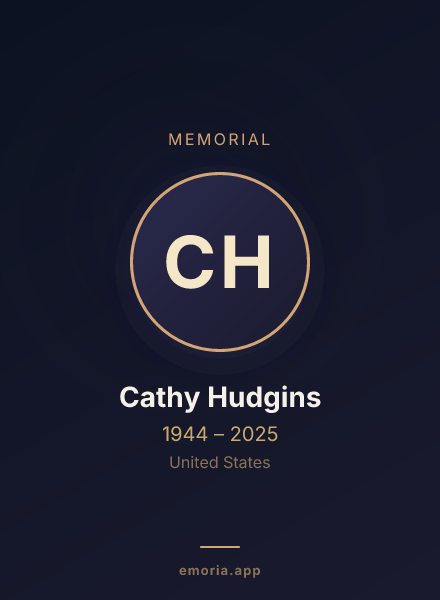 Memorial portrait of Cathy Hudgins