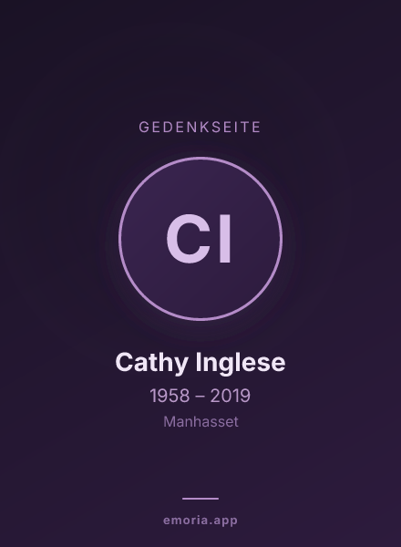 Gedenkportrait von Cathy Inglese