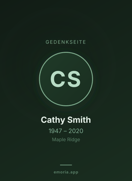 Gedenkportrait von Cathy Smith