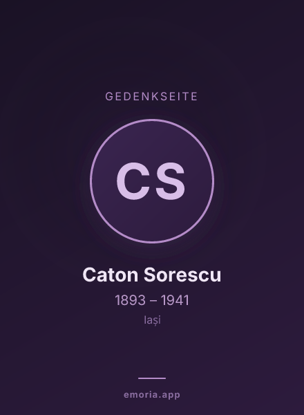 Gedenkportrait von Caton Sorescu