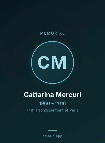 Memorial portrait of Cattarina Mercuri