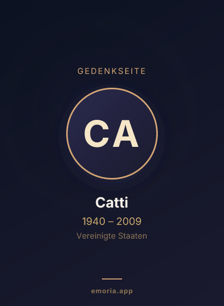 Gedenkportrait von Catti