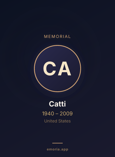 Memorial portrait of Catti