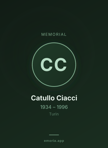Memorial portrait of Catullo Ciacci