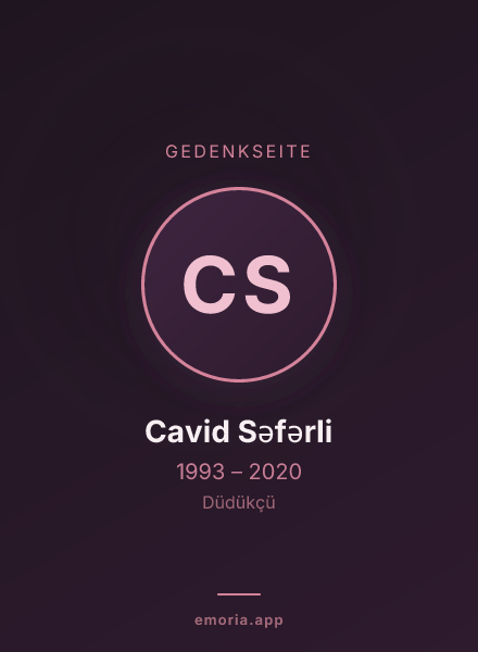 Gedenkportrait von Cavid Səfərli