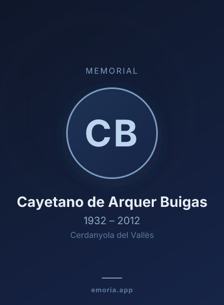 Memorial portrait of Cayetano de Arquer Buigas
