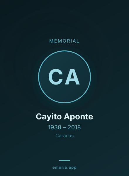 Memorial portrait of Cayito Aponte