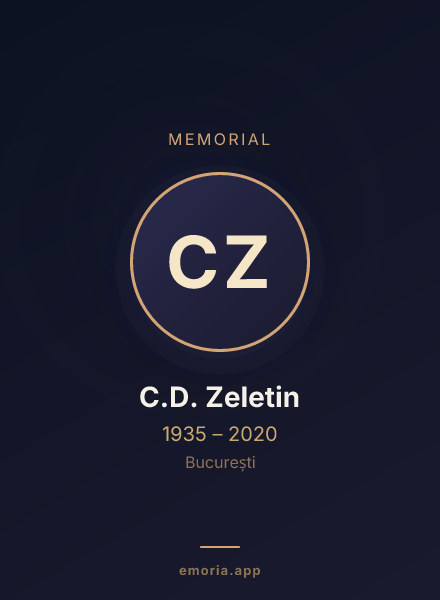 Memorial portrait of C.D. Zeletin
