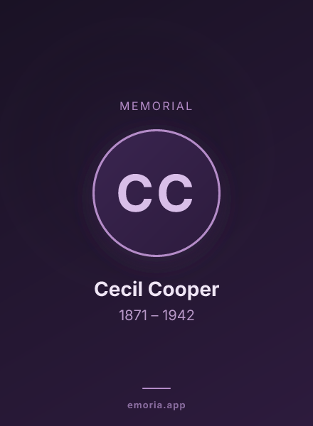 Memorial portrait of Cecil Cooper