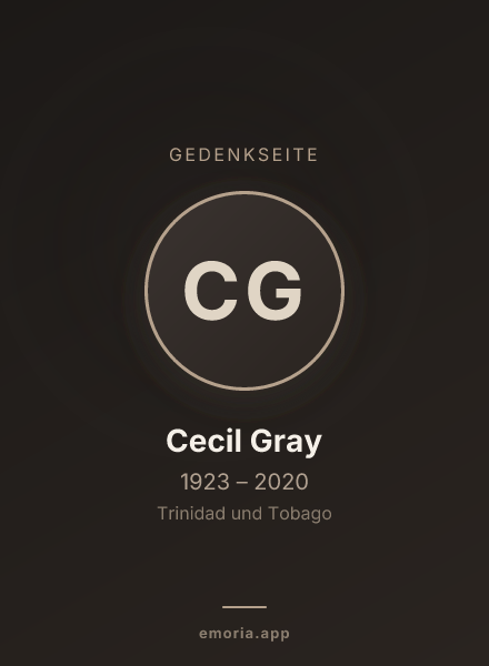Gedenkportrait von Cecil Gray