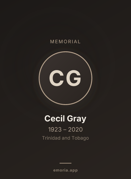 Memorial portrait of Cecil Gray
