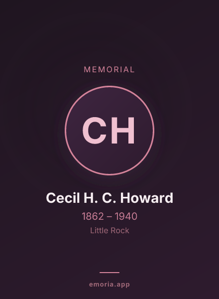 Memorial portrait of Cecil H. C. Howard