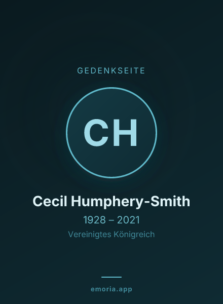 Gedenkportrait von Cecil Humphery-Smith